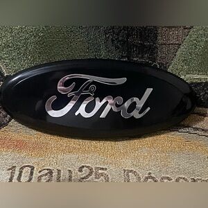 Genuine FORD 9” Pick-up Truck Emblem F150 F250, F350, F450, F550 Black NEW